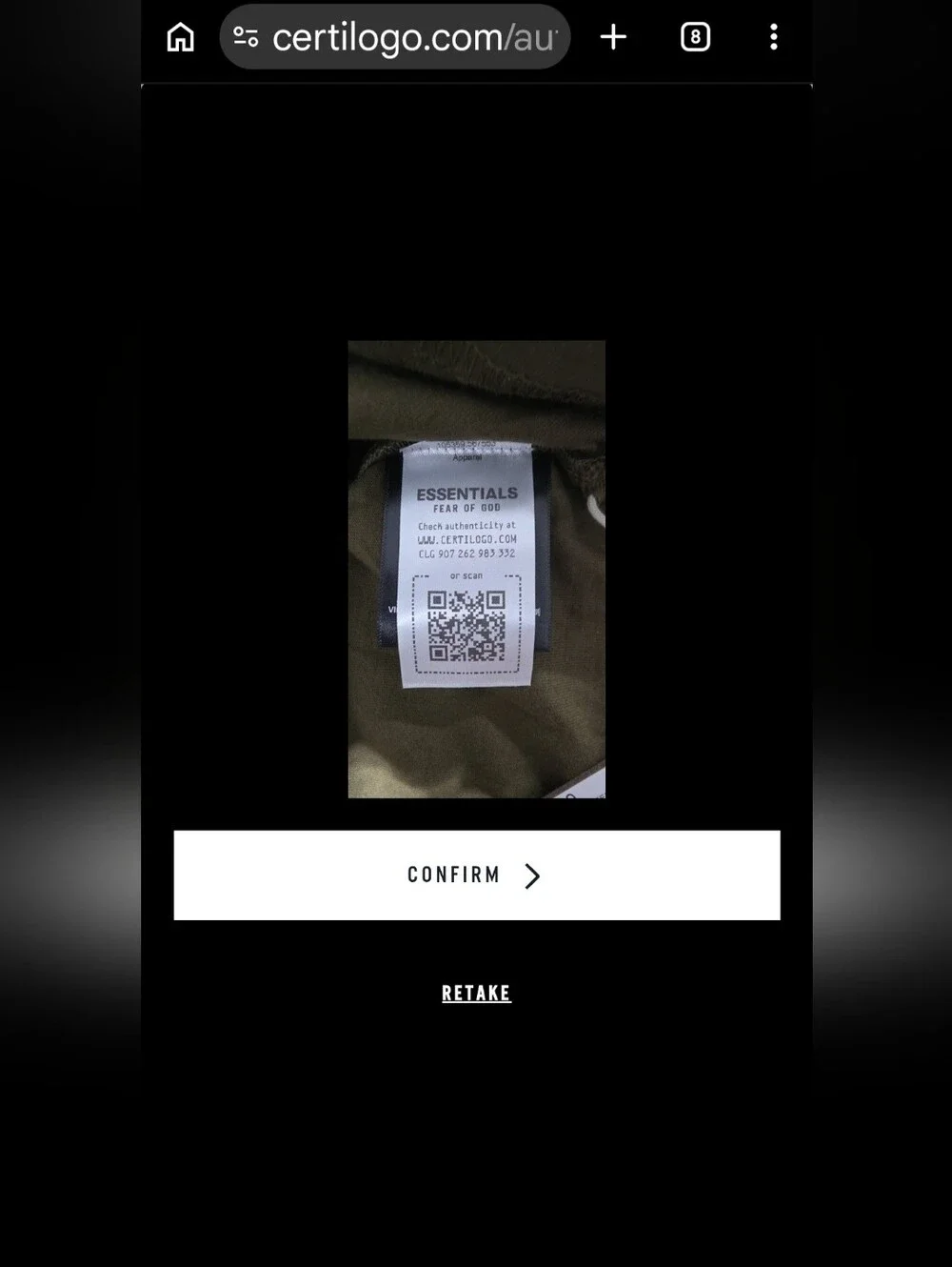 NWT Oversized Fear of God Essentials Kids Cotton Crew Neck Tee Sz 10 Olive